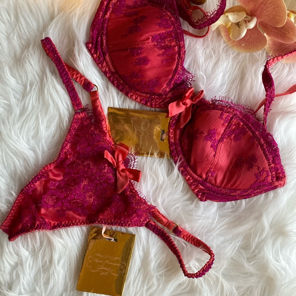 Agent Provocateur Soiree Mikaela Set 36D/3 *Box Included π - Picture 2 of 5